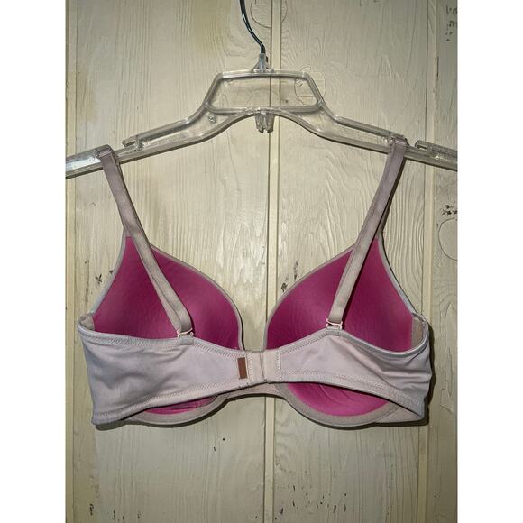 Victoria's Secret PINK Bra 34DD Wear Everywhere Push-up Padded Underwire Tan - Picture 4 of 7
